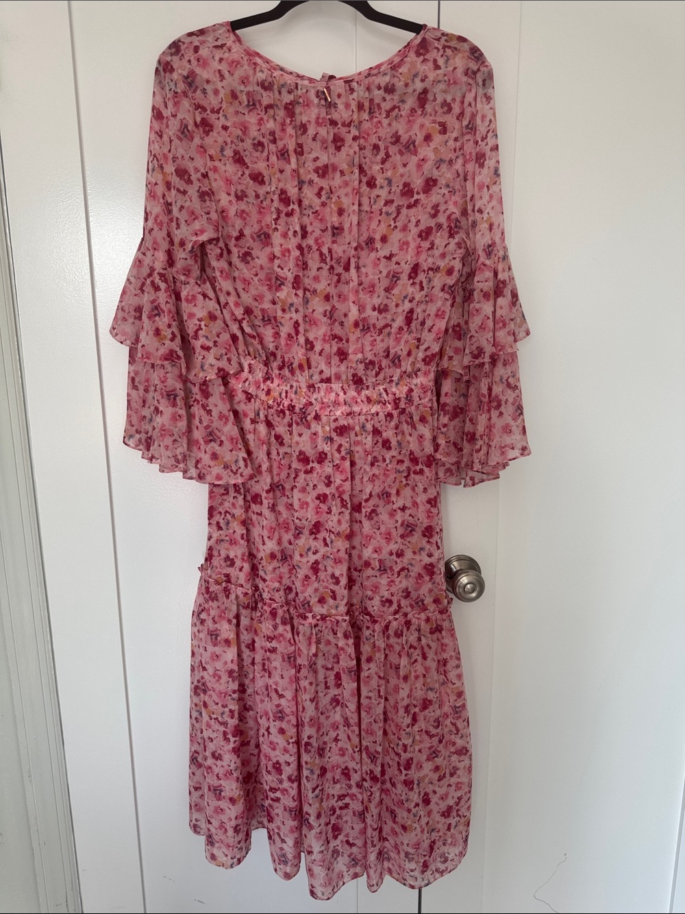 Misa Los Angeles Pink Floral Maxi Dress